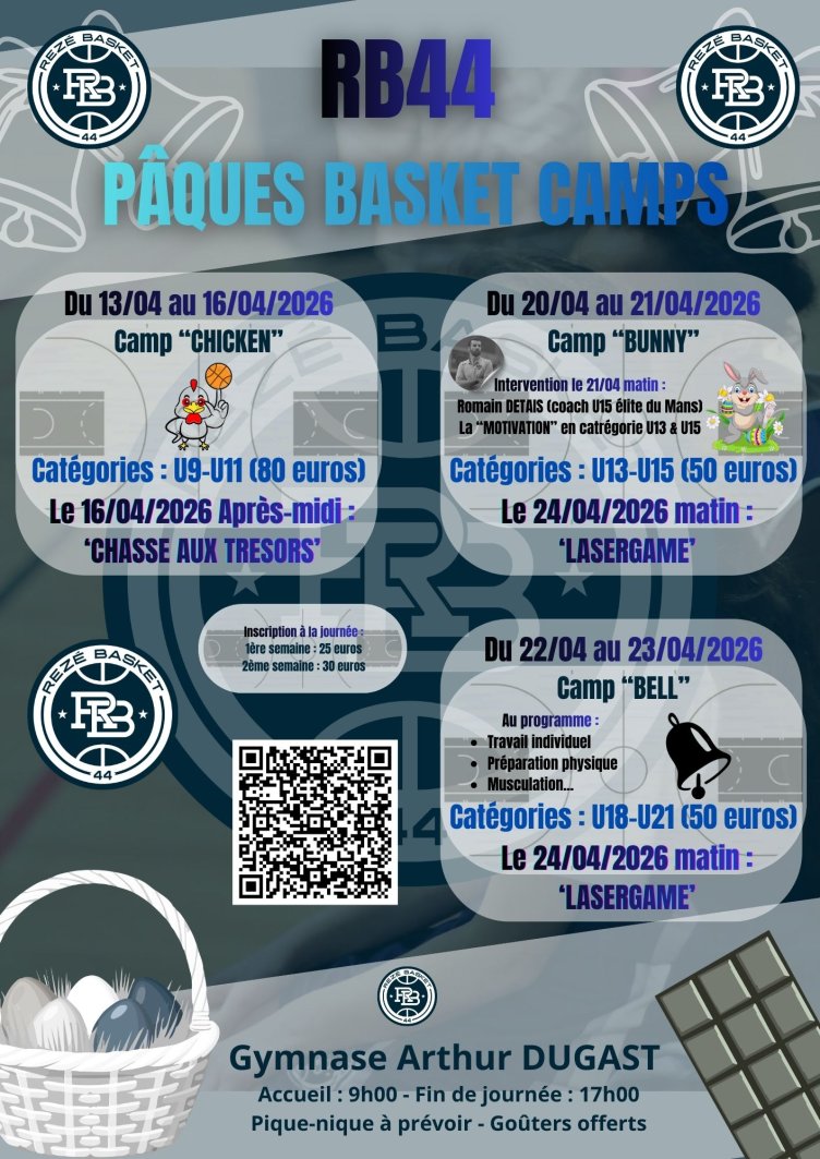 CAMPS REZÉ BASKET – SPÉCIAL PÂQUES