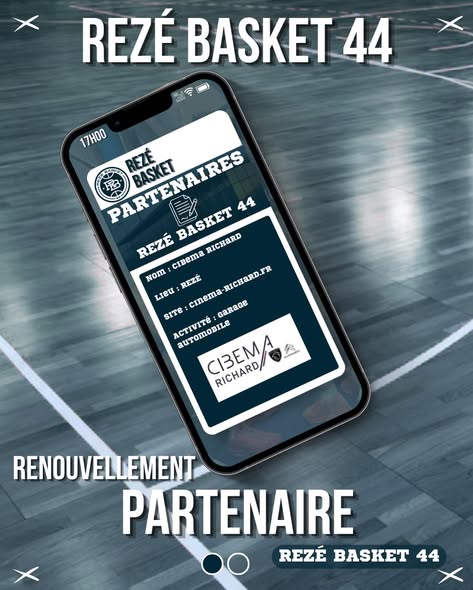 RENOUVELLEMENT PARTENAIRES : CIBEMA RICHARD & RB44