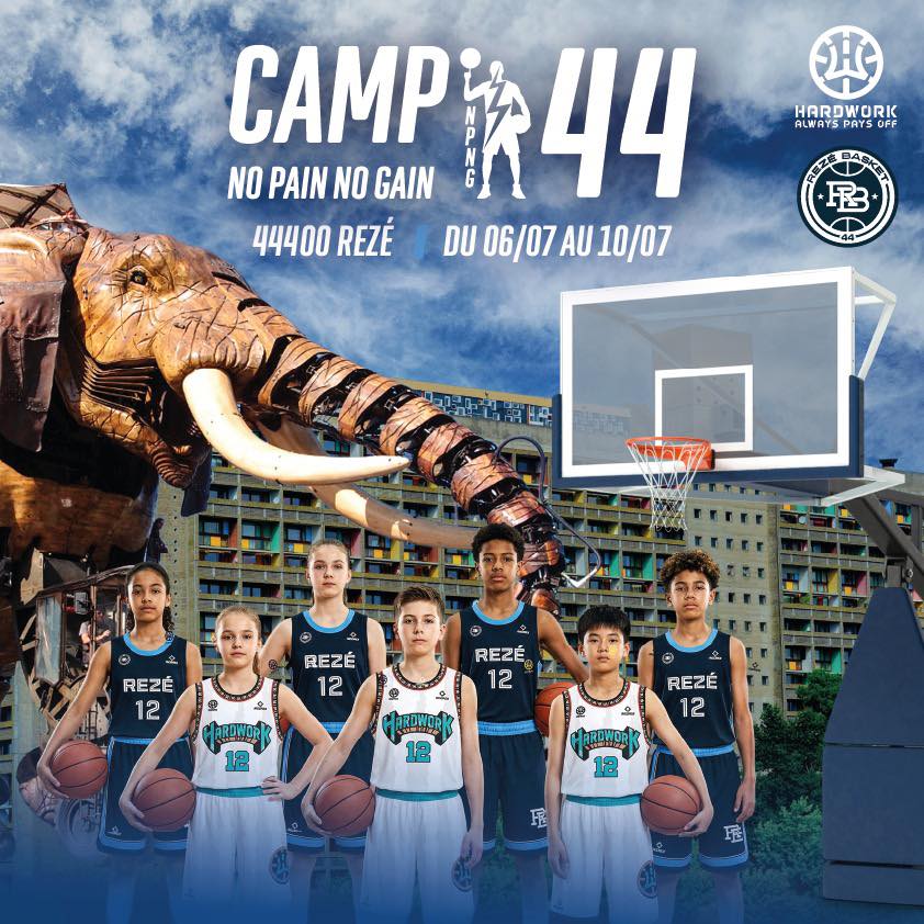 CAMP NO PAIN NO GAIN en partenariat avec le RB44 du 06 au 10 JUILLET - U13 à U21